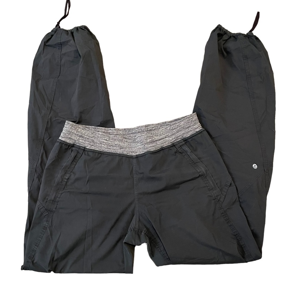 COPY - Lululemon scuba studio track pants drawstring ankle bottom grey size 8